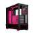 Carcasă de computer Fractal Design Pop Air RGB cu sticlă călită, Magenta Core, vedere interioară, negru cu accente roz