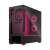 Fractal Design Pop Air RGB Gehäuse mit gehärtetem Glas, Magenta Core, Rückansicht, schwarz mit rosa Akzenten