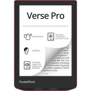 PocketBook Verse Pro PB634 6" čítačka elektronických kníh 8GB Passion Red PB634-3-WW 75832974 Čítačky elektronických kníh a príslušenstvo