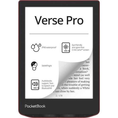 PocketBook Verse Pro PB634 6" Cititor de cărți electronice 8GB Passion Red PB634-3-WW