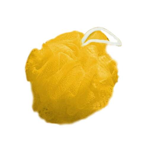 Žltá sieťová hubka do kúpeľa na každodenné čistenie