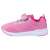Oldalnézet a Peppa Malac rózsaszín sportcipőjéről gyerekeknek tépőzárral