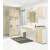 Akord FIN S30 bathroom cabinet in white and sonoma oak in a modern bathroom setting