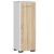 Akord FIN S30 white and sonoma oak bathroom cabinet with door