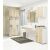 Akord FIN S30 bathroom cabinet in white and sonoma oak in a modern bathroom setting