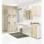 Akord FIN S30 bathroom cabinet in white and sonoma oak finish in a bathroom setting