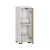 Akord FIN S30 white and sonoma oak bathroom cabinet with open door and shelves