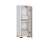 White and Sonoma wood bathroom cabinet with a single door and shelf, P82_30, open door view