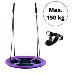 SmileSPORT by Pepita acélvázas Fészekhinta fára rögzíthető hevederrel 100cm #lila