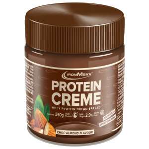 IronMaxx Protein Creme, 250g, Csokoládé-mandula íz, Magas fehérjetartalom, Alacsony cukortartalom, Gluténmentes, Tejsavófehérje kenhető krém - Fehérje