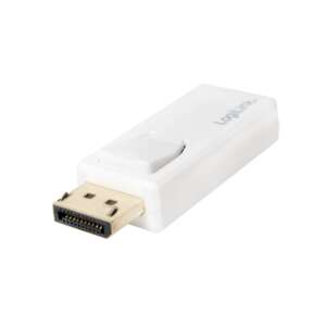 Адаптер LogiLink DisplayPort към HDMI, 4K Ultra HD, 3D, бял - Преобразувател на DisplayPort