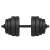 Springos 30kg dumbbell set assembled, 2 bars, 4 collars, 16 weight plates