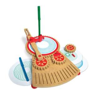 STEM машина за рисуване, създаване на мандала арт, дървена играчка, артистични материали за деца, образователна играчка, креативна играчка, STEM играчки за деца, STEM играчки за деца, STEM играчки за обучение, STEM играчки за момичета, STEM играчки за момчета, STEM играчки за деца на възраст 8-12 години - Melissa & Doug