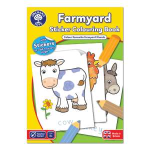 Книжка за оцветяване с дейности на английски език и стикери Farm 76046930
