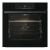 Vorderansicht des schwarzen Gorenje BPS6737E14BG Einbaubackofens