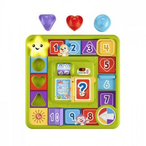 Fisher-Price Laugh & Learn Puppy's Game Activity Board, top view - Developmental Toy for Baby
