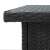 vidaXL fekete polyrattan sarok bárasztal 100 x 50 x 105 cm 76053270}