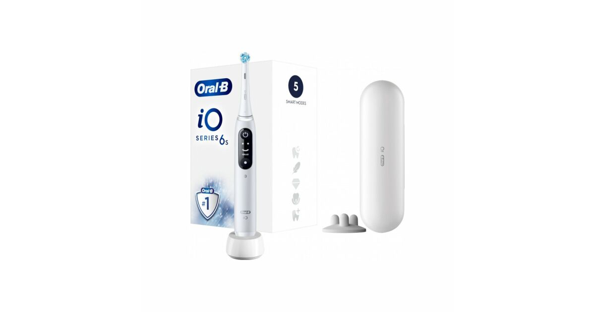 Oral-B iO6 Series Electric Toothbrush, White | Pepita.com