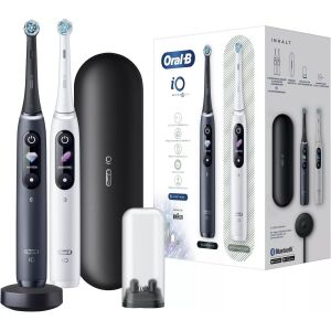 Комплект електрически четки за зъби Oral-B iO Series 8 Duo, черно-бял 144023636 - Oral-B Електрическа четка за зъби