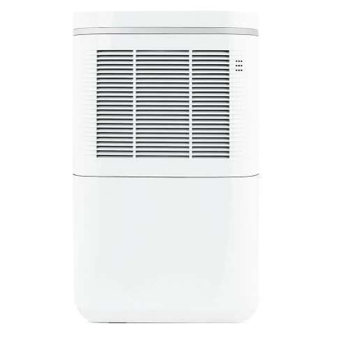 Deumidificator Timeless Tools cu afișaj LED și rezervor de 2,2L, alb, vedere din față