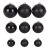 Timeless Tools Set ornamente de brad, 112 piese, negru 131704016