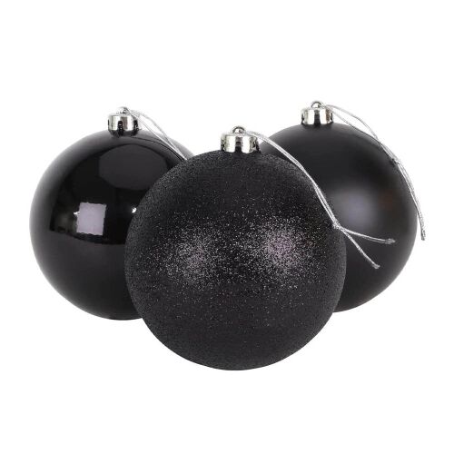 Timeless Tools Set ornamente de brad, 112 piese, negru 131704016