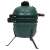 vidaXL zöld kerámia Kamado grill füstölővel 56 cm, zárt fedél, oldalnézet