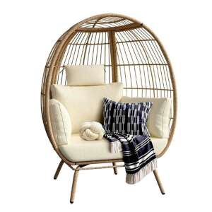 Timeless Tools Fotel wiklinowy z poduszkami 76054928 - Meble ogrodowe