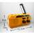 Adler AD1197 emergency radio with flashlight, solar panel, and hand crank