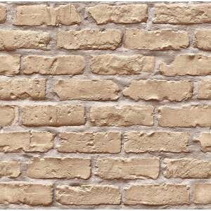 3D Tégla Tapéta - Bézs - 0,53x10m