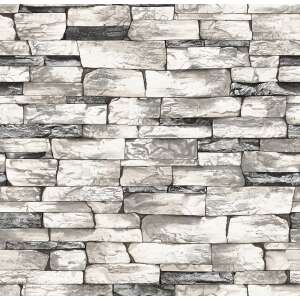 Tapet 3D din cărămidă gri, impermeabil, autoadeziv, ușor de aplicat - Wallpaper