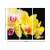 Vászonkép szett 3 darabos sárga Orchidea 3D méretekkel