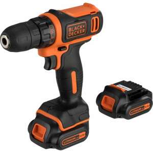 Black+Decker BDCDD12KBQW 10.8V cordless drill driver, 2 batteries, 2 quick-release chucks, case - Tool