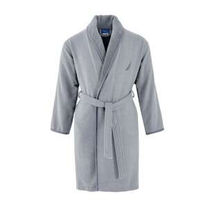 Nautica Marlin unisex szürke fürdőköpeny, 550 gsm, 100% pamut, S méret - Férfi köntös