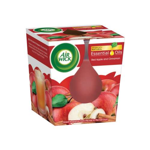 Air Wick Essential Oils Illatgyertya - Piros alma és fahéj 105g