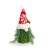 Gnom scandinav de Crăciun, 18 cm înălțime, pălărie tricotată roșu-alb, barbă verde, perfect pentru decorarea de Crăciun