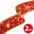 Karácsonyi LED-es szalag - piros - 2 m x 5 cm - 2 x AA 76070073
