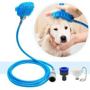 Dog shower head with hose, easy to use, gentle on pets, reduces stress, water saving, for indoor and outdoor use - Dog Hair Care