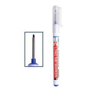 Blue long nib marker for marking deep holes - Permanent marker