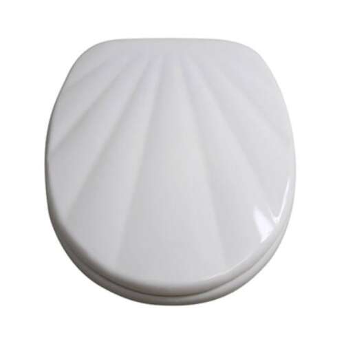 Quadrat Kagyló WC Ülőke - MDF - Fehér