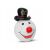 Inflatable Snowman Head with Black Top Hat and Red Nose