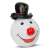 Inflatable snowman head with hat and red nose, Christmas decoration