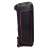JBL PartyBox Ultimate EU Bluetooth black party speaker side view with wheels