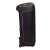 JBL PartyBox Ultimate EU Bluetooth black party speaker side view with wheels