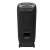 JBL PartyBox Ultimate EU Bluetooth black party speaker back view with wheels