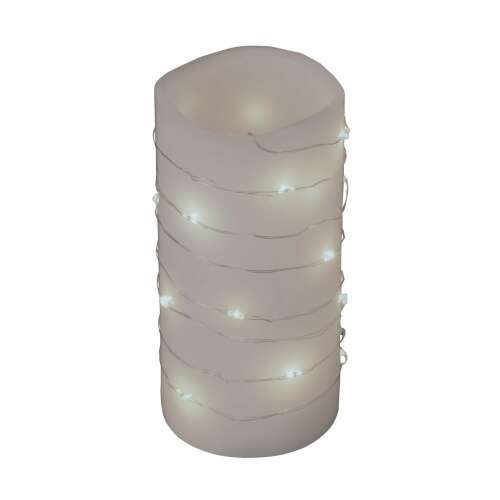 Micro LED light chain with 20 warm white lights, battery operated, perfect for decorating your home