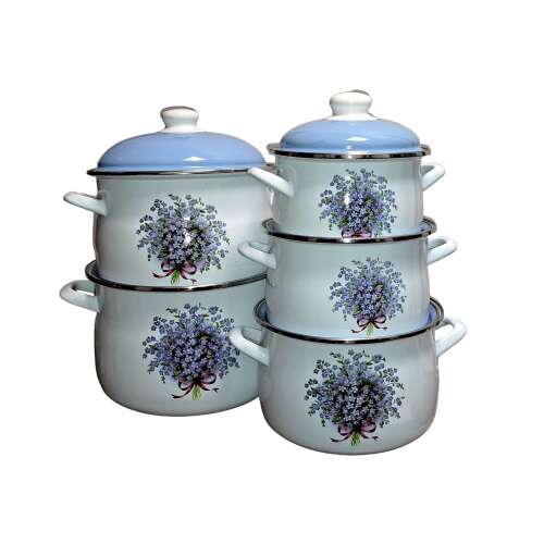 Bonyhádi (EMA-LION) fazékszett nefelejcs árnyalt nagy 10 darabos