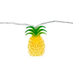 Pineapple LED string lights, 10 warm white LEDs, 1.65m long, battery powered, perfect for home decor - Nonbrand String Light