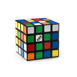Rubik's 4x4 Cube, solved, black frame, colorful squares - Rubik's