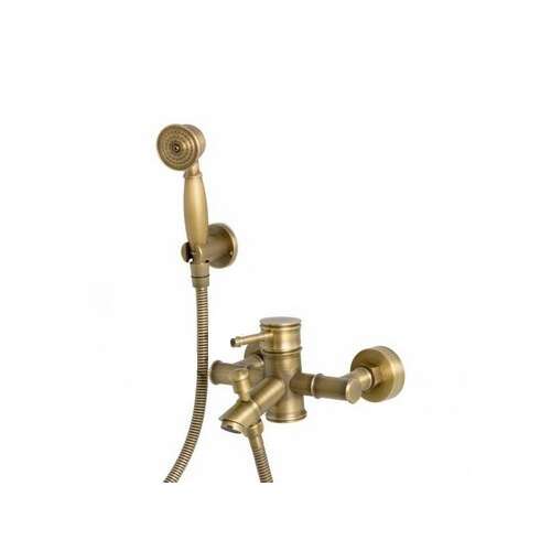 Bamboo Antik Kádtöltő Csaptelep Zuhanykészlettel